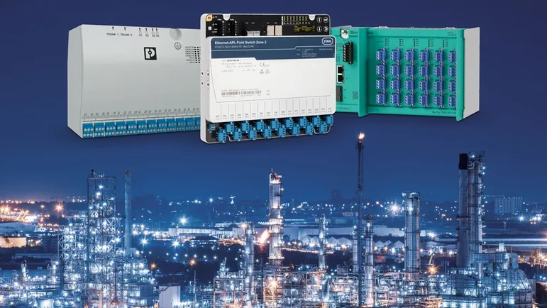 恩德斯+豪瑟合作伙伴佩珀尔&福克斯（Pepperl&Fuchs）的Ethernet-APL现场交换机